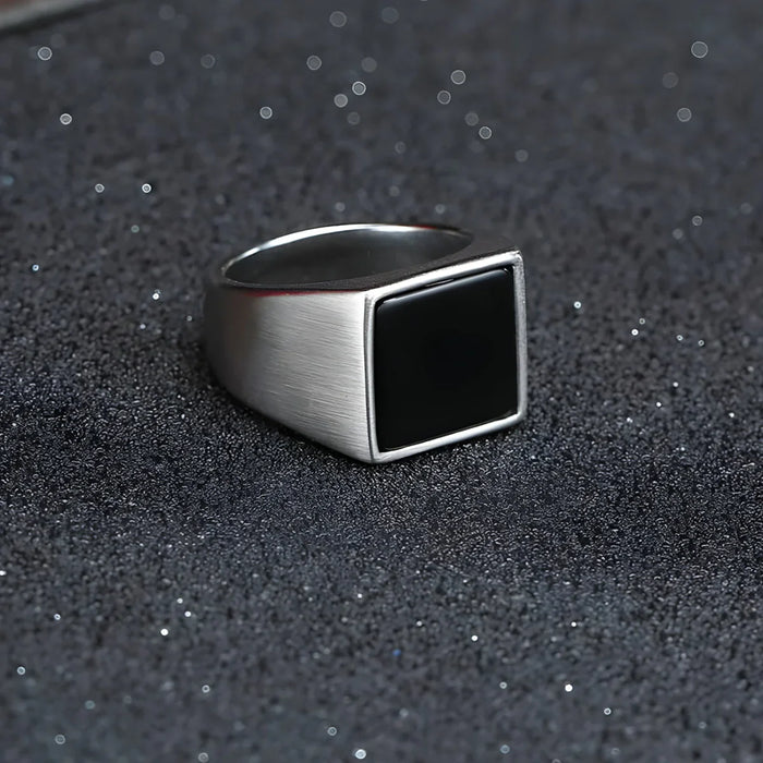 Black Onyx Men's Luxury Jewelry Set- Necklace, Bracelet & Ring